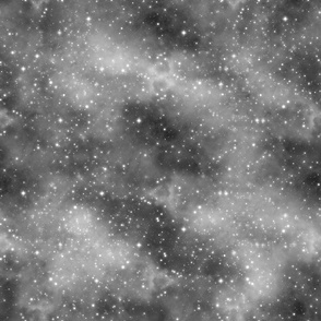 Jumbo Grey Space Dust Repeating Galaxy by Brittanylane