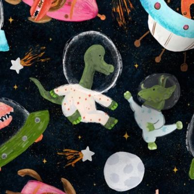 Dinos in space Med