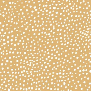 Cheetah wild cat spots boho animal print abstract basic spots and dots in raw ink cheetah dalmatian neutral nursery honey yellow