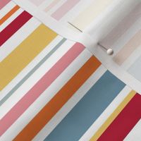Smaller Scale - Hen Party - Stripe Coordinate on White Background