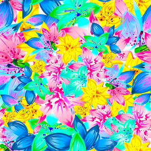Flowers,colourful pattern 