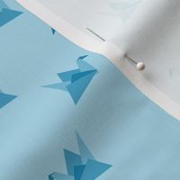 Origami birds - blue
