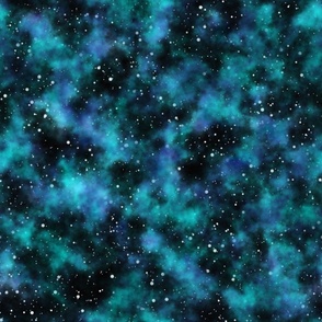 Bigger Scale Outer Space Galaxy Sky and Stars in Blue