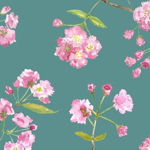 Cherry BLossom - Teal