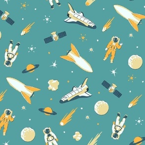 Retro Space Mission Collection Colors