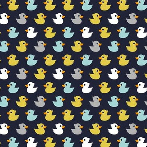 Little ducks baby toy pattern sweet bath ducky boys blue gray