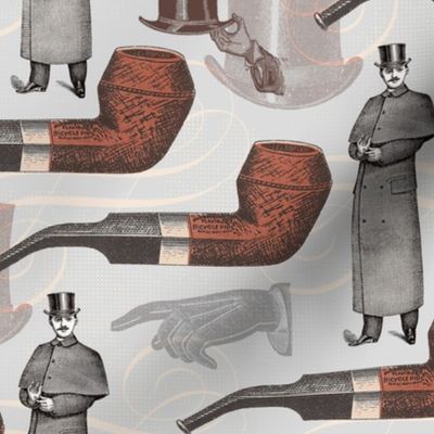 Gentleman in Top Hat with Pipe