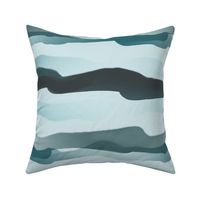 1365-L Light & Dark Teal Abstract