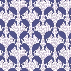 purple turtles - abstract turtle hearts
