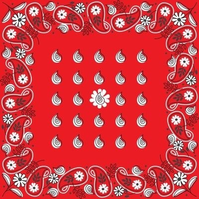 Red Bandana Fabric, Wallpaper and Home Decor