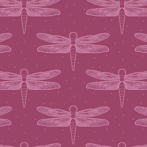 Small Purple and Lavender Dragonfly Flying Insects Dragonflies