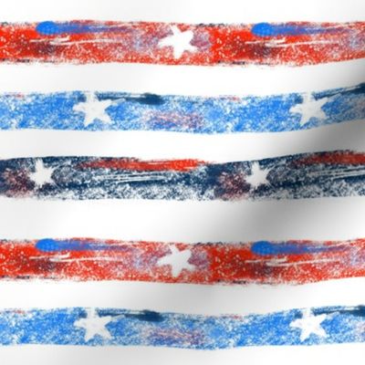 Patriotic Starry Stripes 