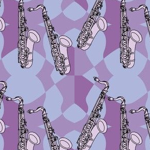 Sketchy Saxophone Purple