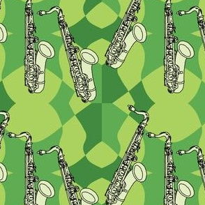 Sax Pattern Green