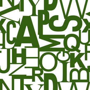 Alphabet Emerald Green