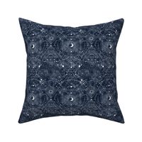 small- multidimensional Space travel - indigo color wash