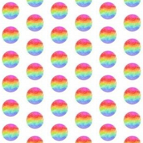 Watercolor rainbow polkadot (mini)