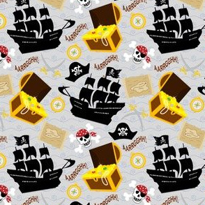 Pirates Motifs Grey