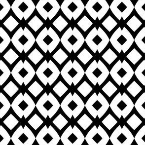 V-shaped grid black on white