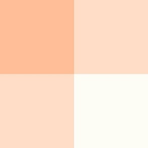 Buffalo Check Peach Fuzz Pantone Color of the Year and Natural white