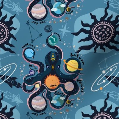 Solar system space octopus  