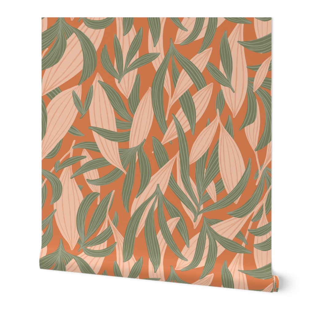  Boho style foliage, delicate palette