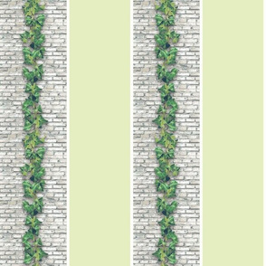 IVY STONE STRIPE - GARDEN WALL COLLECTION (GREEN)