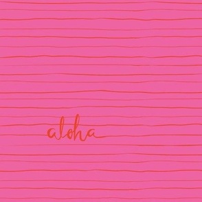 Aloha stripe - Leah - Bubblegum and Chilli