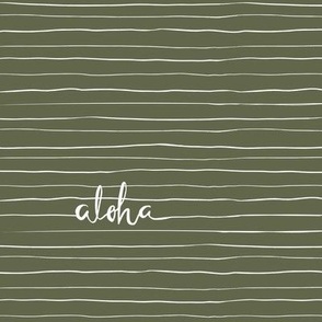 Aloha stripe - Lola - juniper green