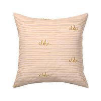 Aloha stripe - Lola - pale peach and gold