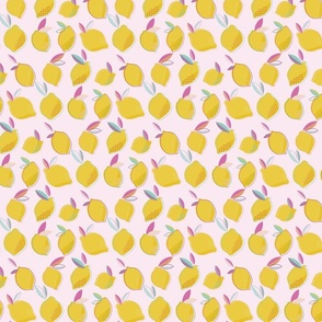 Happy Lemons on Pink
