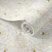 medium - multidimensional Space travel - white and gold