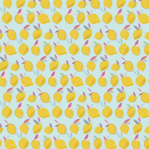 Happy Lemons on Aqua