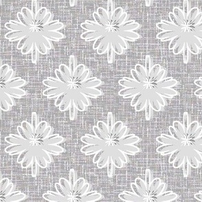 flowers, floral, flower pattern, natural design, flax canvas, floral pattern, floral design, blooming flowers, natura, plant, gray flax, gray and white, 3D