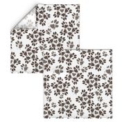 Puppy Paws Floral, muddy