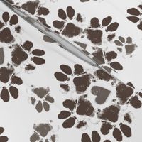 Puppy Paws Floral, muddy