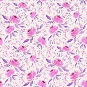( small ) Florence, florals, pink, lilac, purples, flowers