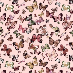 Butterflies Wings Pink Medium