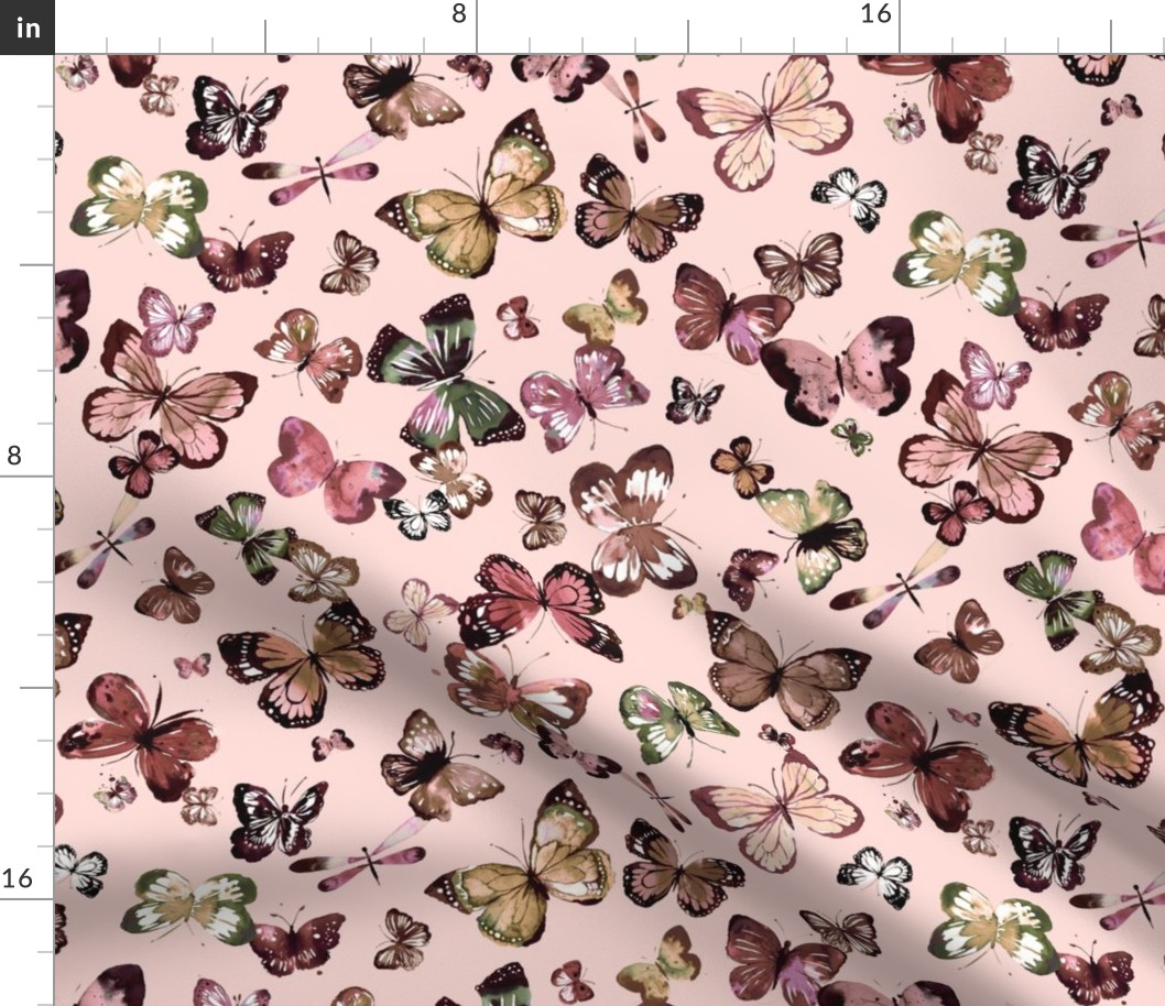 Butterflies Wings Pink Medium