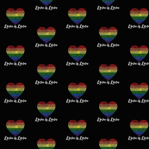 Love Is Love Heart LGBTQ Equal Rights