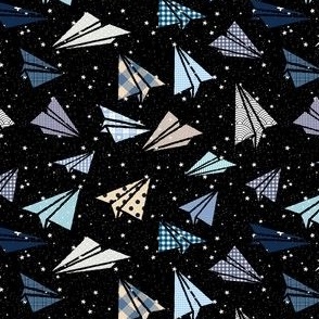 large_Imaginary intergalactic adventure trip at paper airplane flight to the moon_original