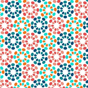 abstract, mosaic, mosaic pattern, bright, geometric, abstract pattern, abstract design, bright abstraction, circles, bright spots, Moroccan, Mediterranean, multicolored