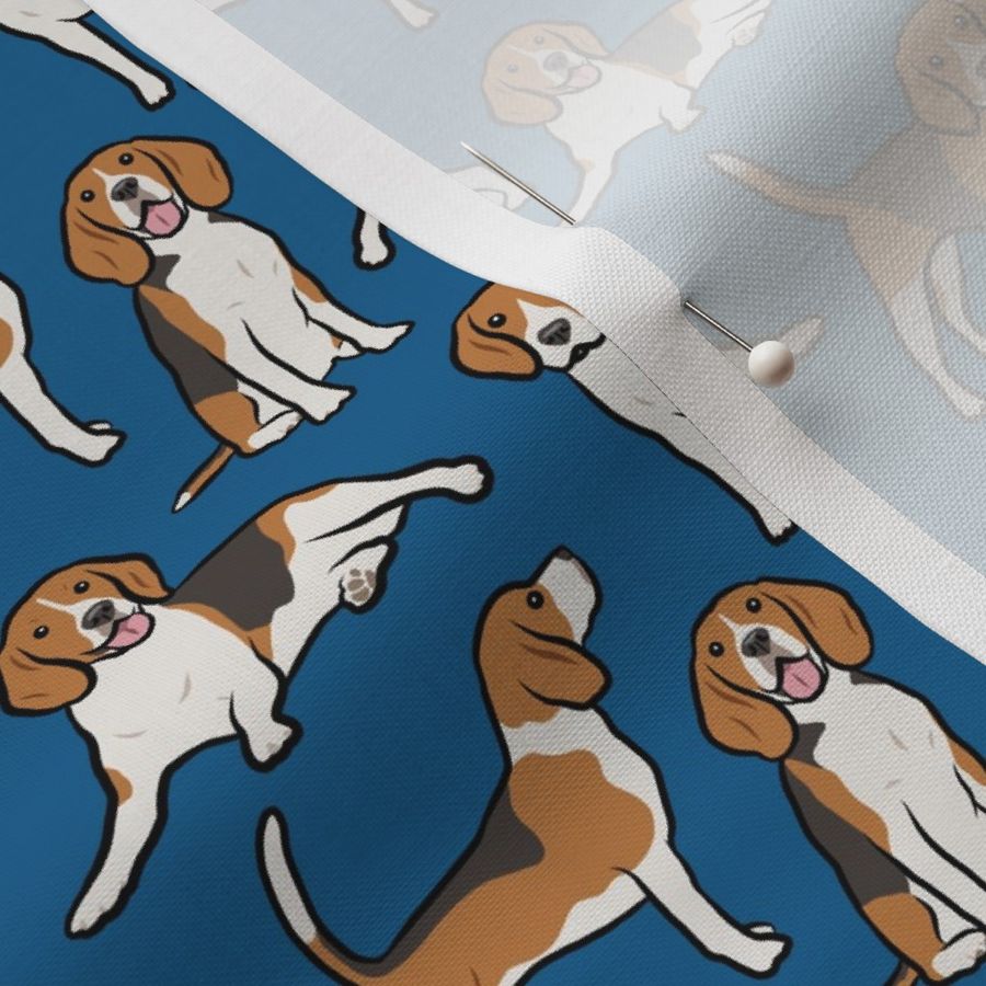 Beagle Dogs - Small - Navy Blue