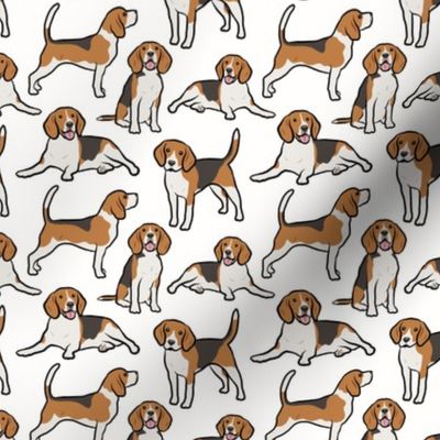Beagle Dogs - Small - White