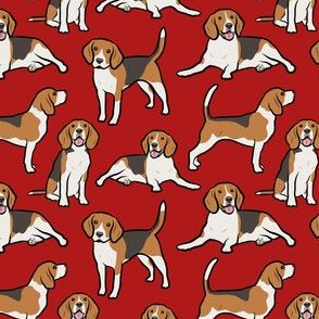 Beagle Dogs - Small - Red