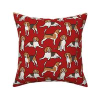 Beagle Dogs - Large - Red
