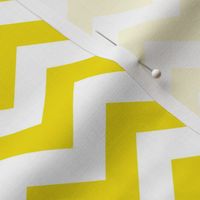 Chevron Pattern - Dandelion Yellow and White