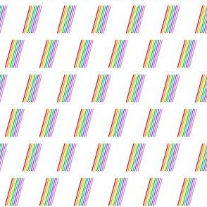 Watercolour rainbow stripes (mini)