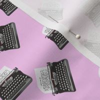 pink typewriter pattern