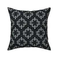 natural pattern, large scale flowers, graphics flowers, home interior, flowers, elegant, trendy, dark, Upholstery, daisies flowers, floral, geometric, black and white.